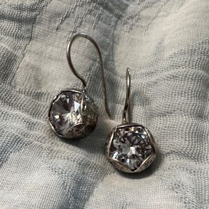 Silpada Silver Crystal Earrings